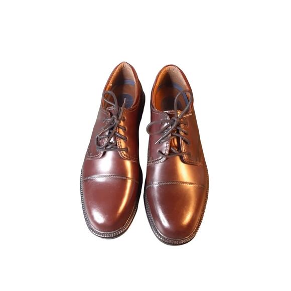 Dockers Mens 13M New Genuine Leather Dress Oxford Shoe Brown - Picture 9 of 9